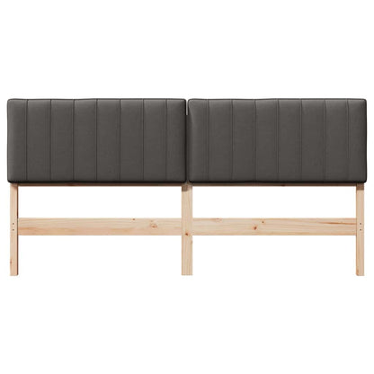 vidaXL Gepolstertes Kopfteil mit Kopfteil Braun und Dunkelgrau 180 cm