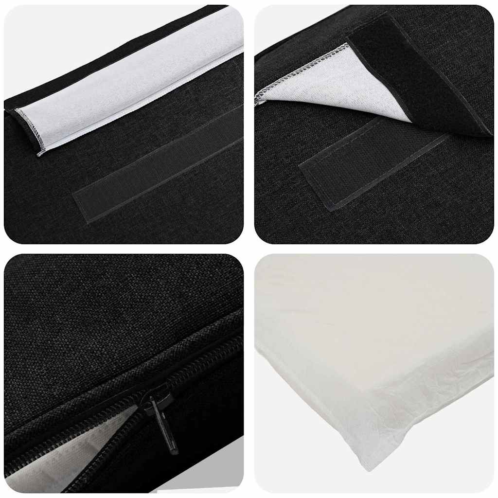 Gepolstertes Kopfteil mit Kopfteil Braun und Schwarz 180 cm