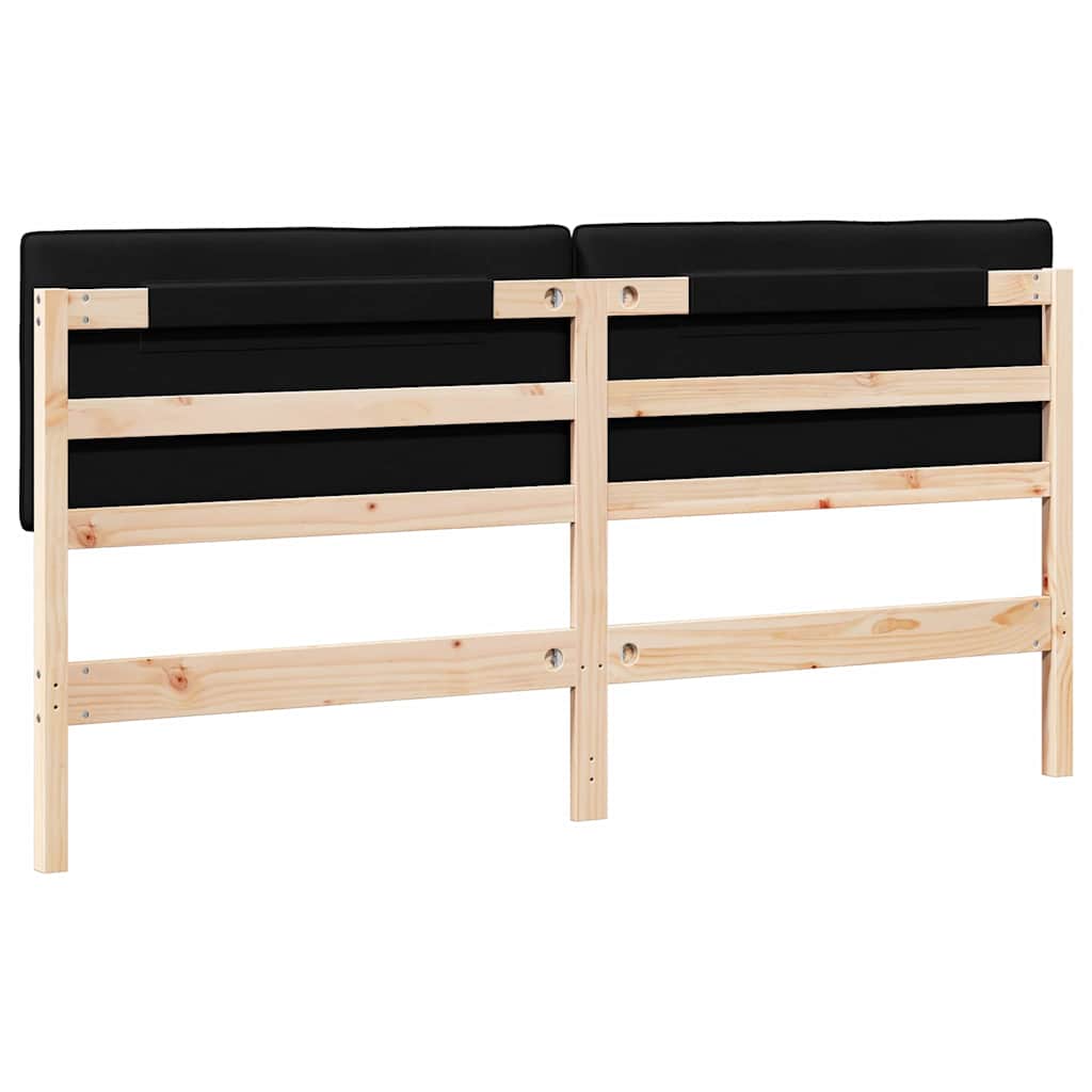 Gepolstertes Kopfteil mit Kopfteil Braun und Schwarz 180 cm