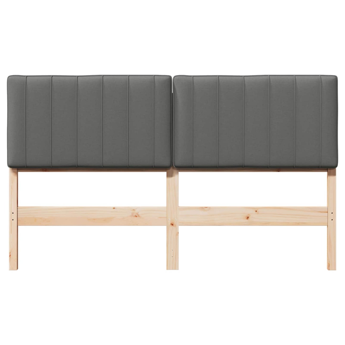 Gepolstertes Kopfteil mit Kopfteil Braun und Hellgrau 160 cm