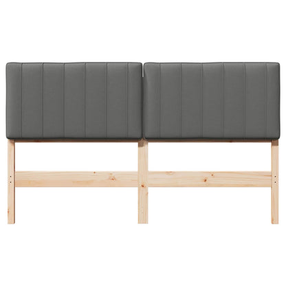 Gepolstertes Kopfteil mit Kopfteil Braun und Hellgrau 160 cm