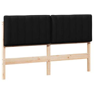 vidaXL Gepolstertes Kopfteil mit Kopfteil Braun und Schwarz 160 cm