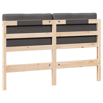 Gepolstertes Kopfteil mit Kopfteil Braun und Dunkelgrau 150 cm