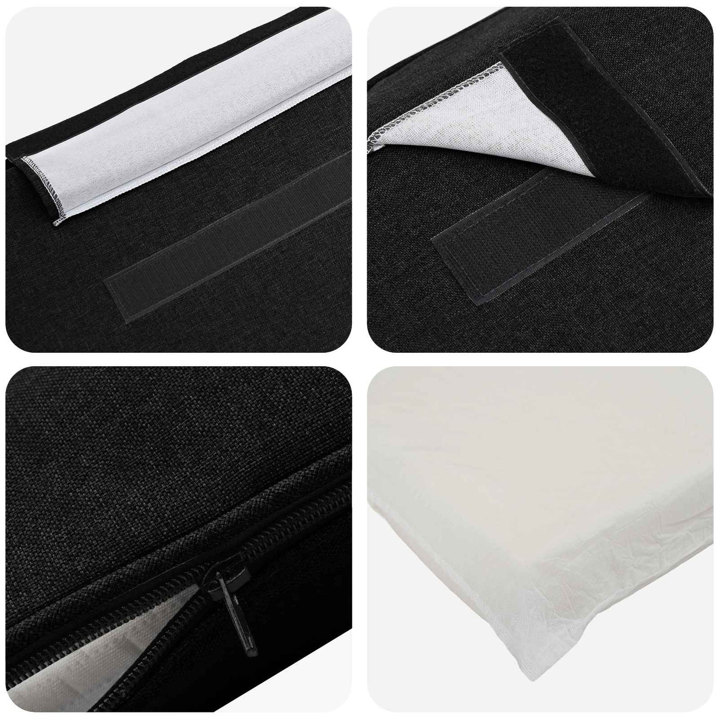 Gepolstertes Kopfteil mit Kopfteil Braun und Schwarz 150 cm