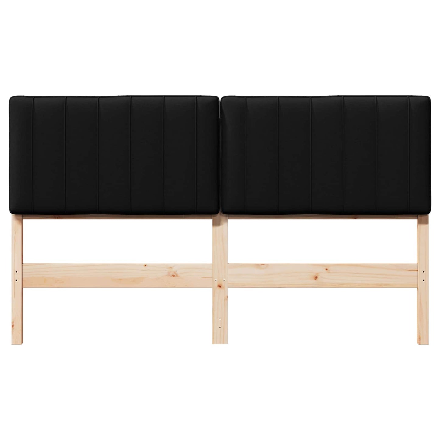 Gepolstertes Kopfteil mit Kopfteil Braun und Schwarz 150 cm