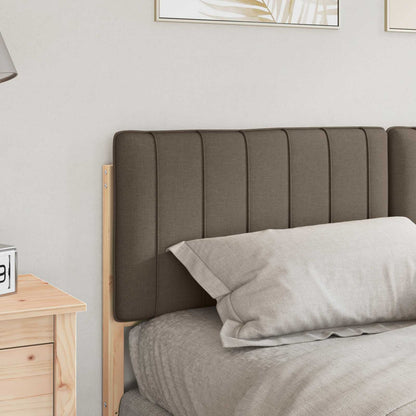 vidaXL Gepolstertes Kopfteil mit Kopfteil Braun und Taupe 150 cm