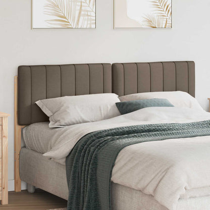 vidaXL Gepolstertes Kopfteil mit Kopfteil Braun und Taupe 150 cm
