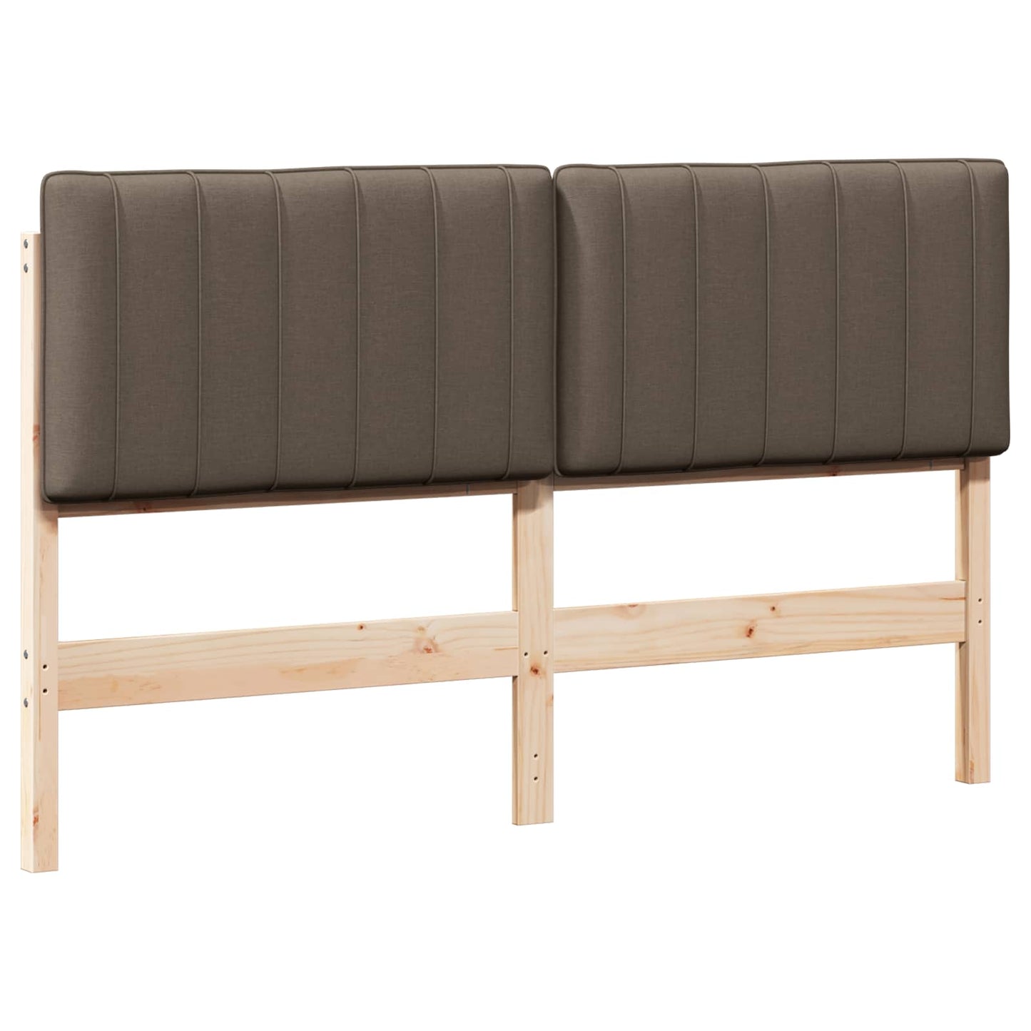 vidaXL Gepolstertes Kopfteil mit Kopfteil Braun und Taupe 150 cm