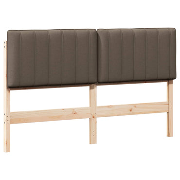 vidaXL Gepolstertes Kopfteil mit Kopfteil Braun und Taupe 150 cm