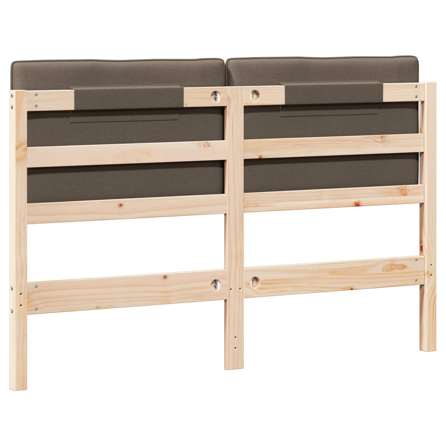 vidaXL Gepolstertes Kopfteil mit Kopfteil Braun und Taupe 150 cm