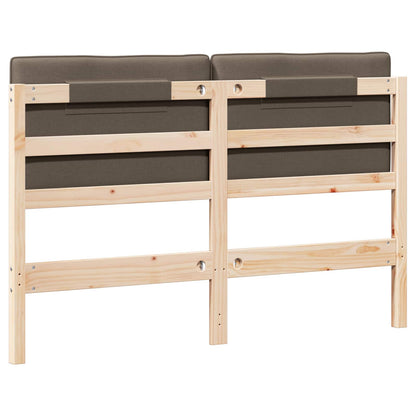 vidaXL Gepolstertes Kopfteil mit Kopfteil Braun und Taupe 150 cm
