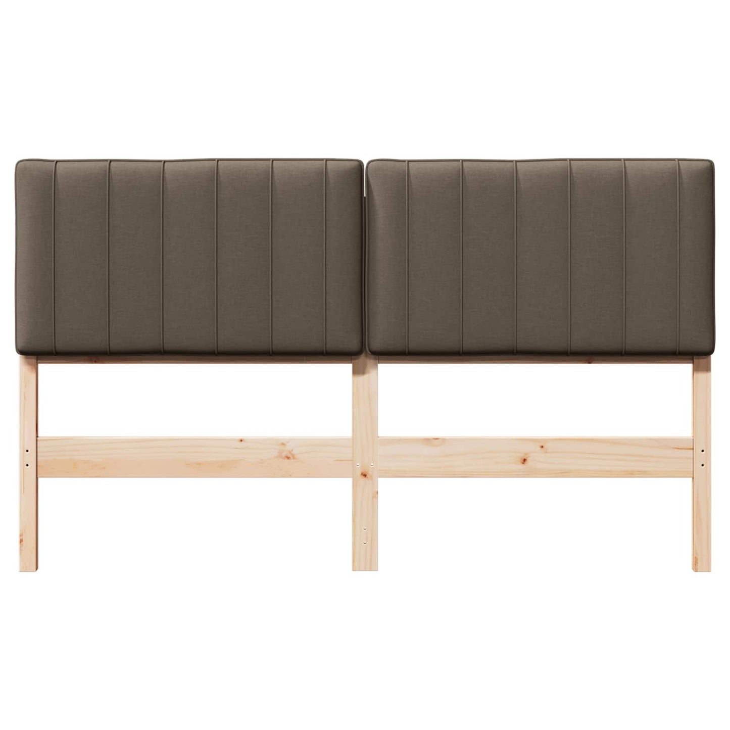vidaXL Gepolstertes Kopfteil mit Kopfteil Braun und Taupe 150 cm