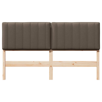 vidaXL Gepolstertes Kopfteil mit Kopfteil Braun und Taupe 150 cm