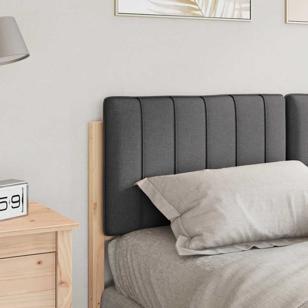 vidaXL Gepolstertes Kopfteil mit Kopfteil Braun und Dunkelgrau 140 cm