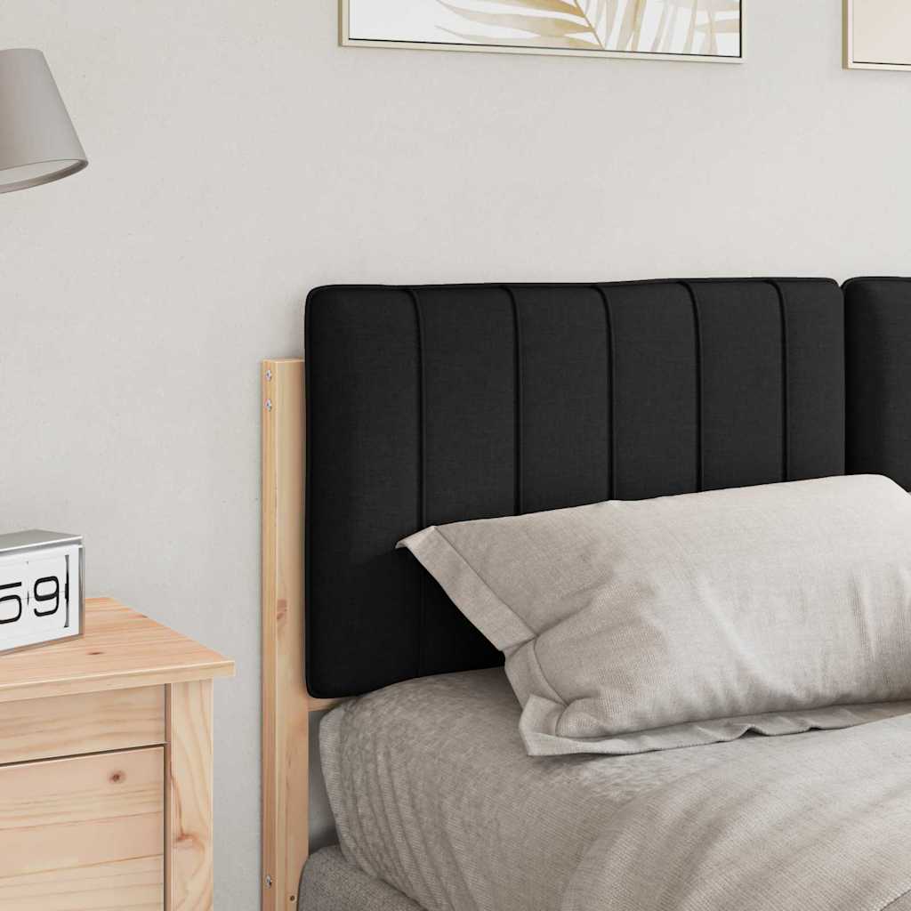 vidaXL Gepolstertes Kopfteil mit Kopfteil Braun und Schwarz 140 cm