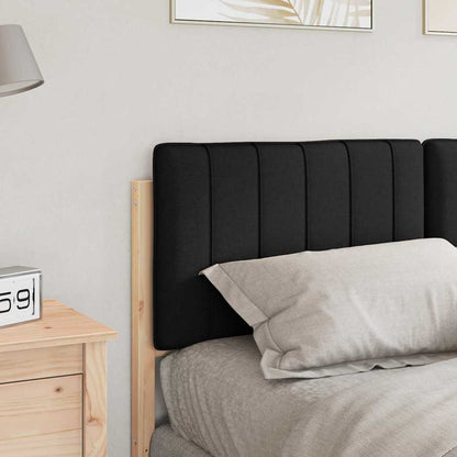 vidaXL Gepolstertes Kopfteil mit Kopfteil Braun und Schwarz 140 cm