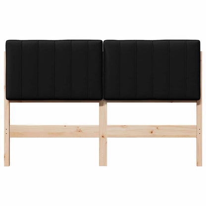 vidaXL Gepolstertes Kopfteil mit Kopfteil Braun und Schwarz 140 cm