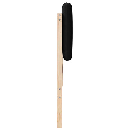 vidaXL Gepolstertes Kopfteil mit Kopfteil Braun und Schwarz 140 cm