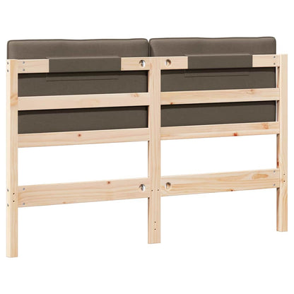 vidaXL Gepolstertes Kopfteil mit Kopfteil Braun und Taupe 140 cm