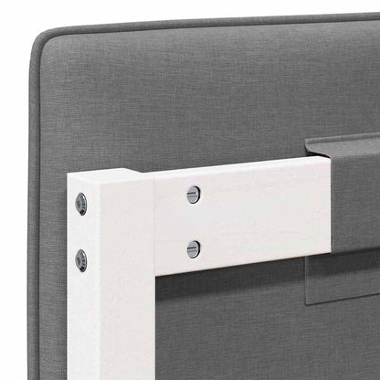 Gepolstertes Kopfteil mit Kopfteil Weiß und Hellgrau 140 cm