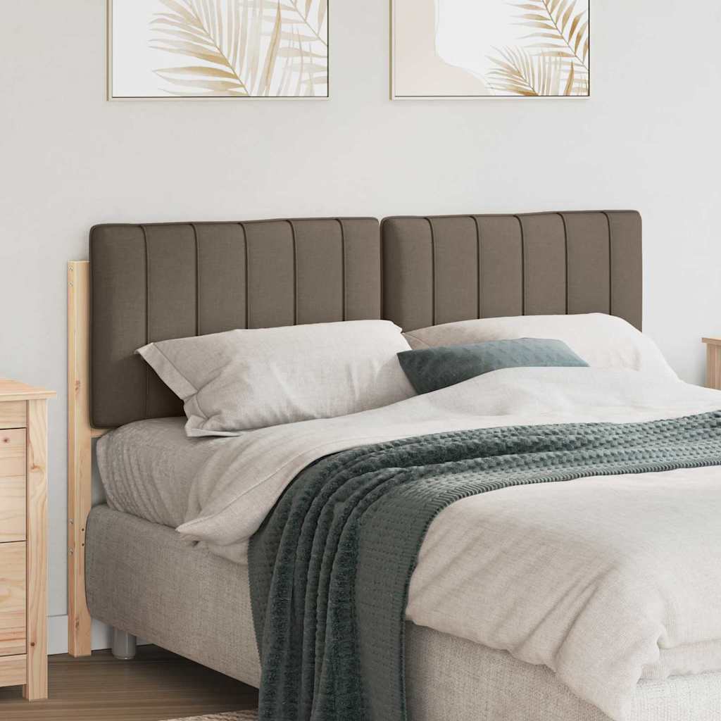 vidaXL Gepolstertes Kopfteil mit Kopfteil Braun und Taupe 135 cm