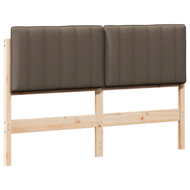 vidaXL Gepolstertes Kopfteil mit Kopfteil Braun und Taupe 135 cm