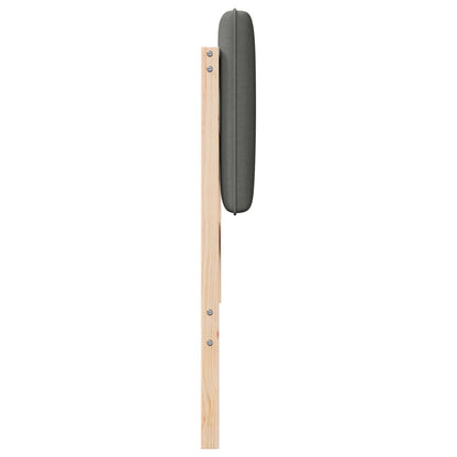 vidaXL Gepolstertes Kopfteil mit Kopfteil Braun und Hellgrau 120 cm