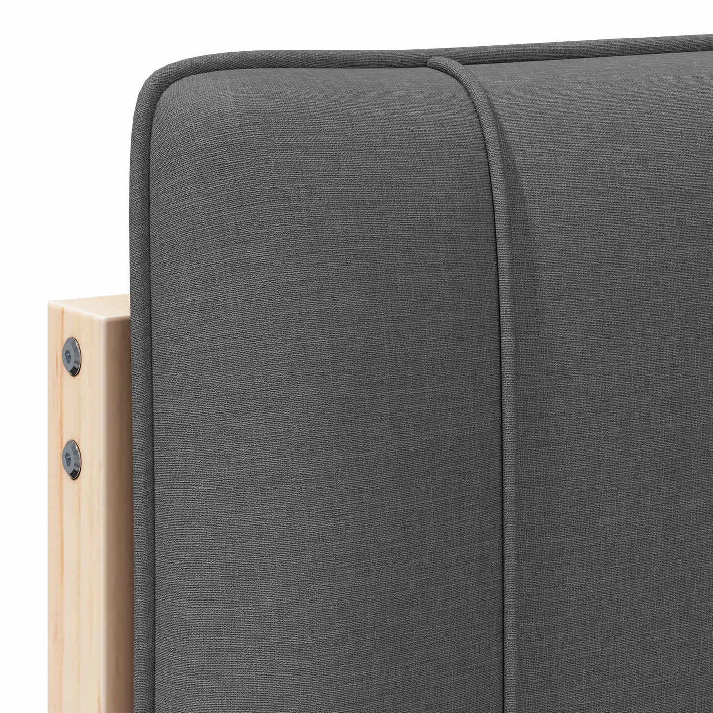 vidaXL Gepolstertes Kopfteil mit Kopfteil Braun und Dunkelgrau 120 cm