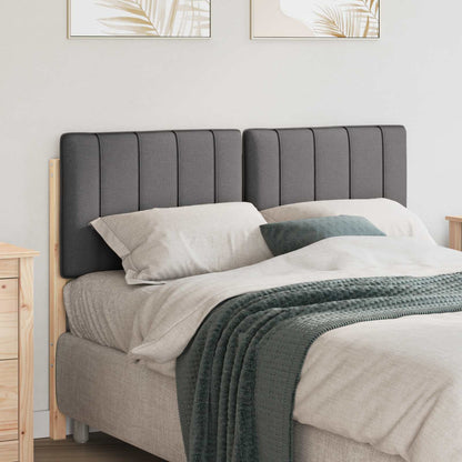 vidaXL Gepolstertes Kopfteil mit Kopfteil Braun und Dunkelgrau 120 cm