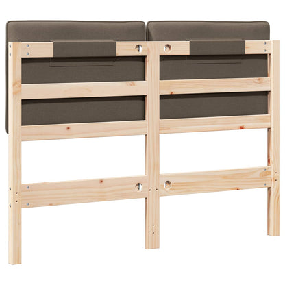 vidaXL Gepolstertes Kopfteil mit Kopfteil Braun und Taupe 120 cm