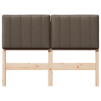 vidaXL Gepolstertes Kopfteil mit Kopfteil Braun und Taupe 120 cm