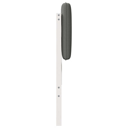 Gepolstertes Kopfteil mit Kopfteil Weiß und Hellgrau 120 cm