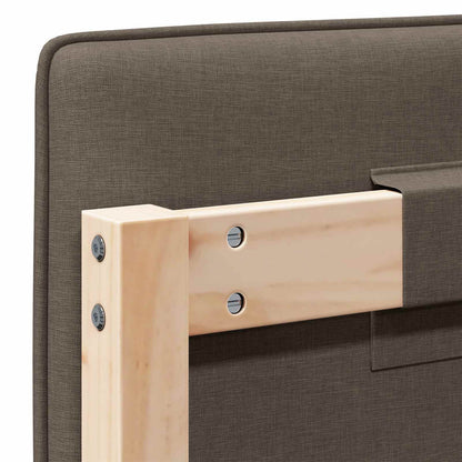 vidaXL Gepolstertes Kopfteil mit Kopfteil Braun und Taupe 100 cm