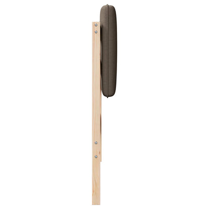 vidaXL Gepolstertes Kopfteil mit Kopfteil Braun und Taupe 100 cm