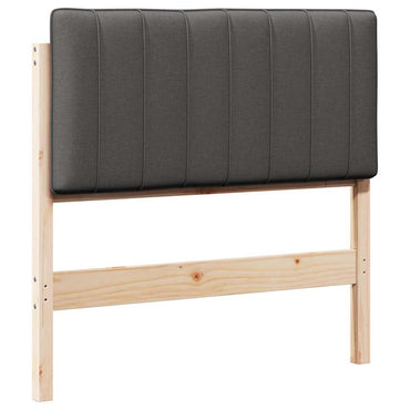 vidaXL Gepolstertes Kopfteil mit Kopfteil Braun und Dunkelgrau 90 cm
