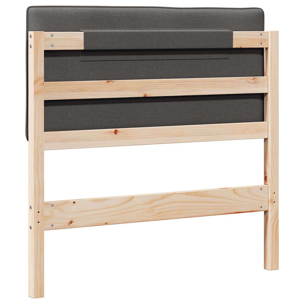 Gepolstertes Kopfteil mit Kopfteil Braun und Dunkelgrau 90 cm