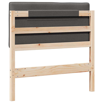 Gepolstertes Kopfteil mit Kopfteil Braun und Dunkelgrau 90 cm