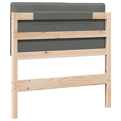 Gepolstertes Kopfteil mit Kopfteil Braun und Hellgrau 80 cm