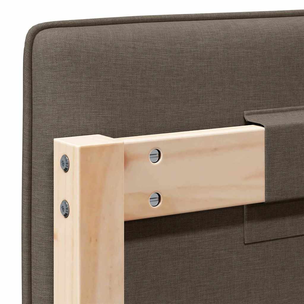 vidaXL Gepolstertes Kopfteil mit Kopfteil Braun und Taupe 80 cm