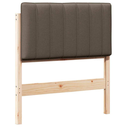 vidaXL Gepolstertes Kopfteil mit Kopfteil Braun und Taupe 80 cm