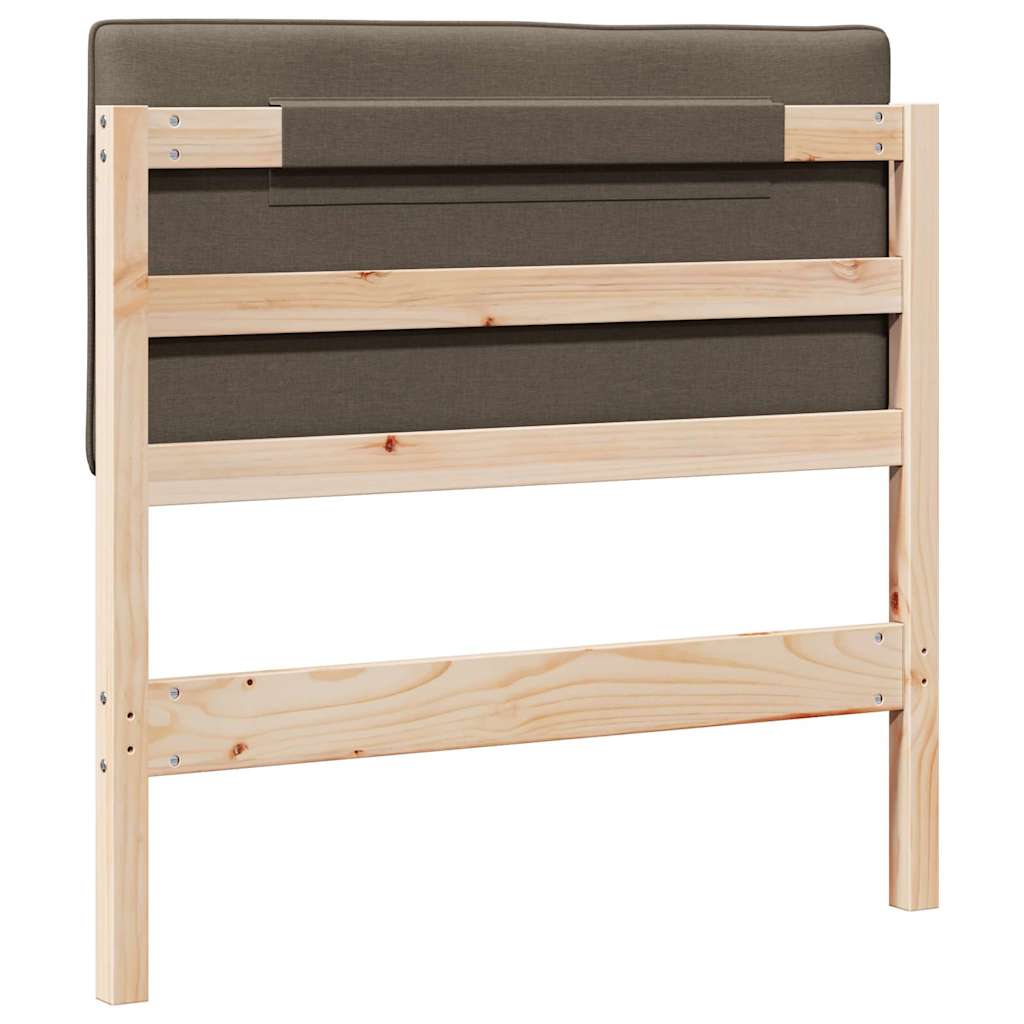 vidaXL Gepolstertes Kopfteil mit Kopfteil Braun und Taupe 80 cm
