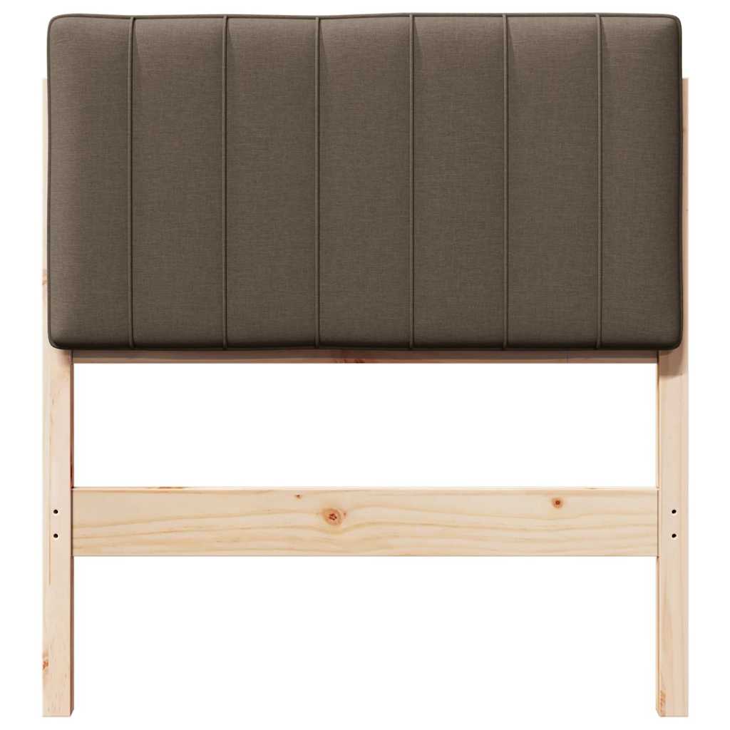 vidaXL Gepolstertes Kopfteil mit Kopfteil Braun und Taupe 80 cm