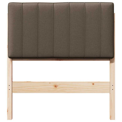 vidaXL Gepolstertes Kopfteil mit Kopfteil Braun und Taupe 80 cm