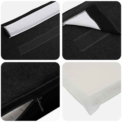 Gepolstertes Kopfteil mit Kopfteil Braun und Schwarz 75 cm