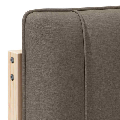 vidaXL Gepolstertes Kopfteil mit Kopfteil Braun und Taupe 75 cm
