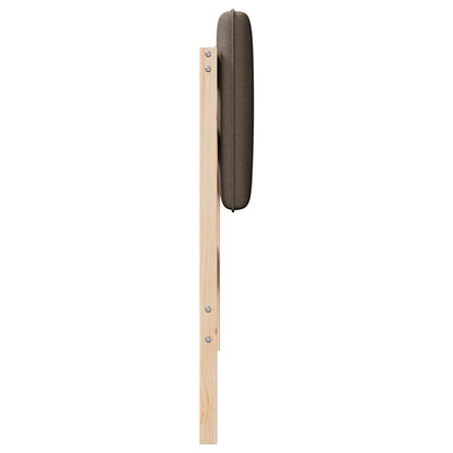 vidaXL Gepolstertes Kopfteil mit Kopfteil Braun und Taupe 75 cm
