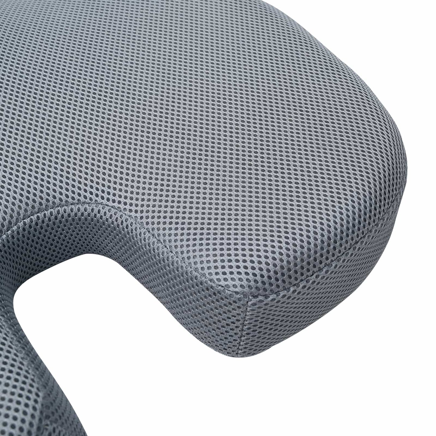 vidaXL Sitzkissen mit Kissen Grau 47 x 37 x 8 cm Mit Netz