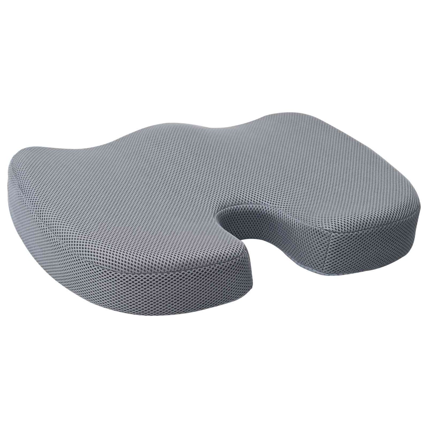vidaXL Sitzkissen mit Kissen Grau 47 x 37 x 8 cm Mit Netz