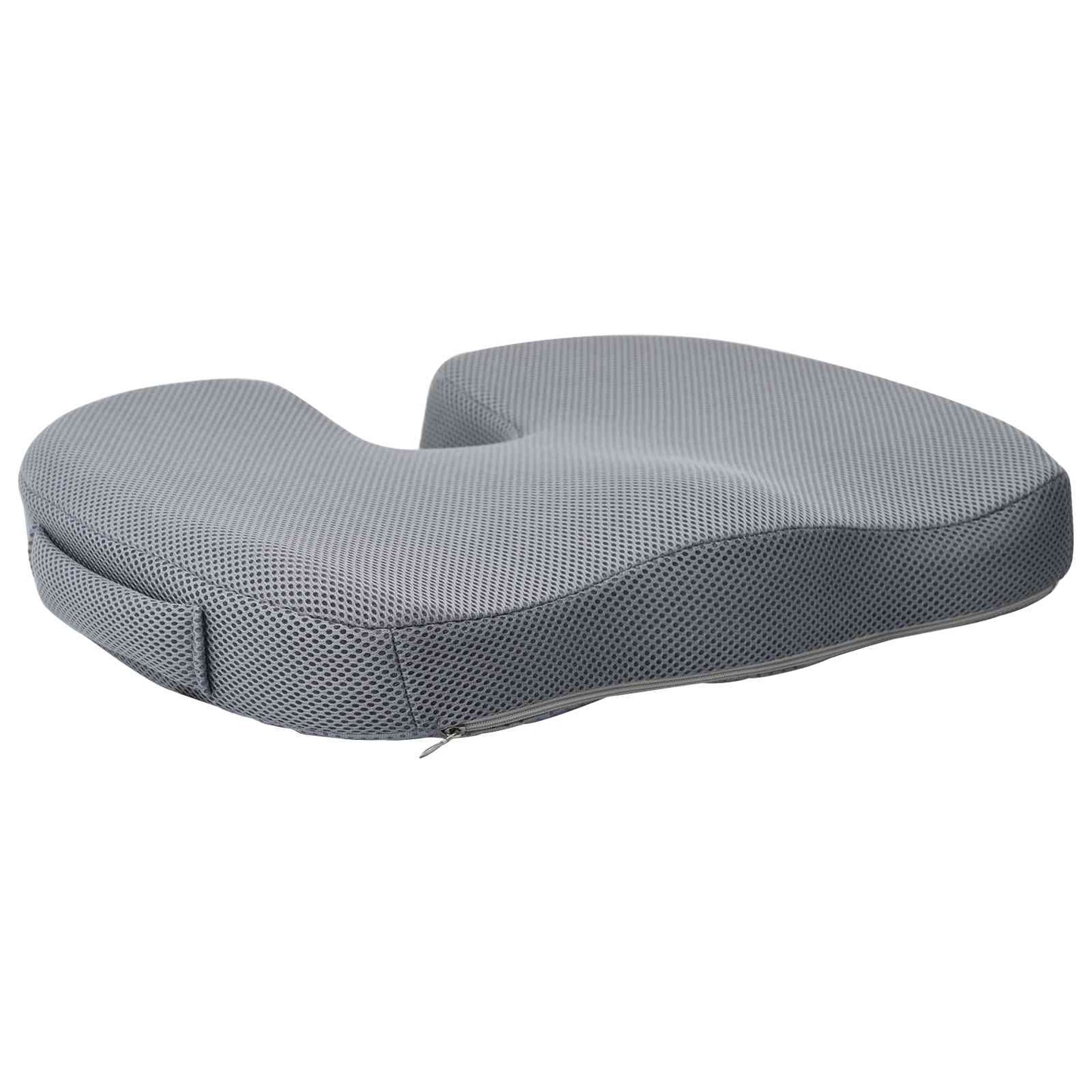 vidaXL Sitzkissen mit Kissen Grau 47 x 37 x 8 cm Mit Netz
