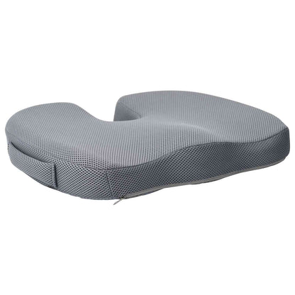 vidaXL Sitzkissen mit Kissen Grau 47 x 37 x 8 cm Mit Netz